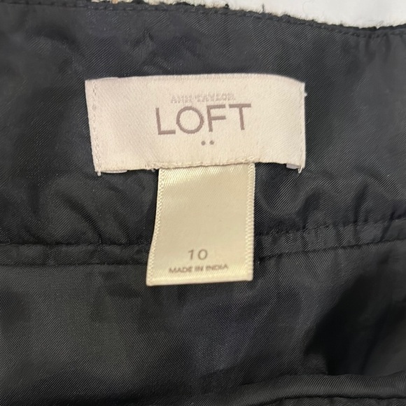 Loft Chic Black and Brown Plaid Skirt - Picture 3 of 3